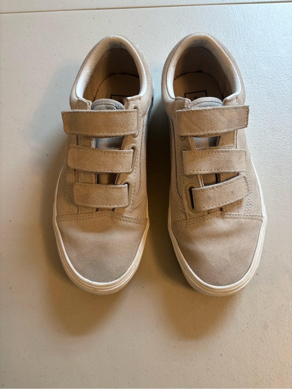 Vans Beige Velcro Sneakers